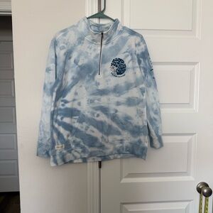 Women’s Simply Southern Light Blue Cotton Quarter Zip-Up Jacket